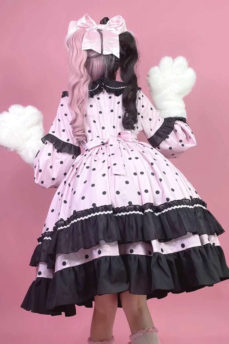 Toffee Bobo Long Sleeve Print Ruffle Dress - Sweet Lolita