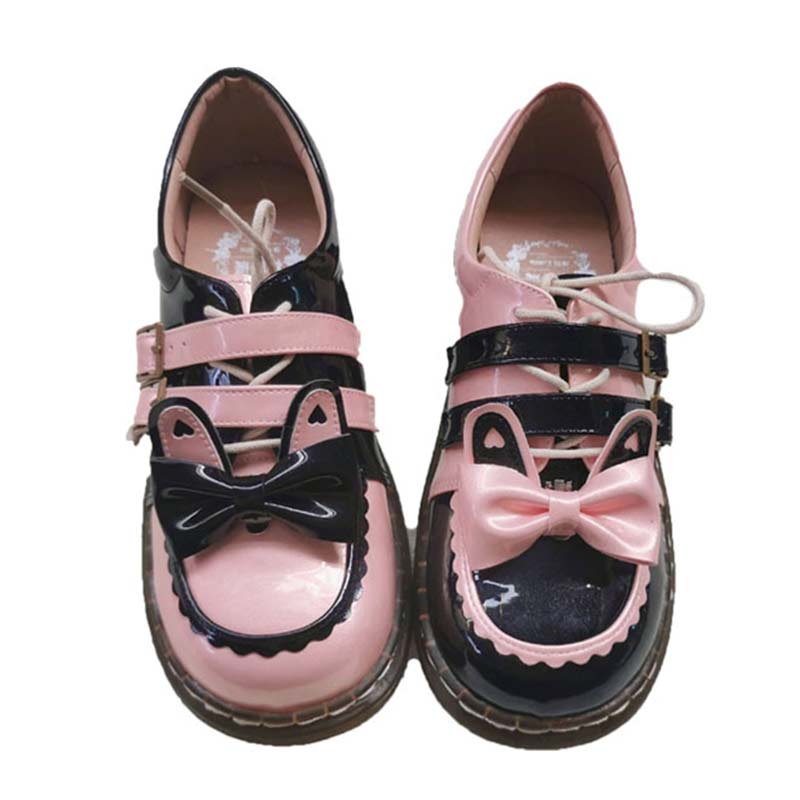 Chaussures à lacets Sweat Lolita Bunny avec nœud papillon