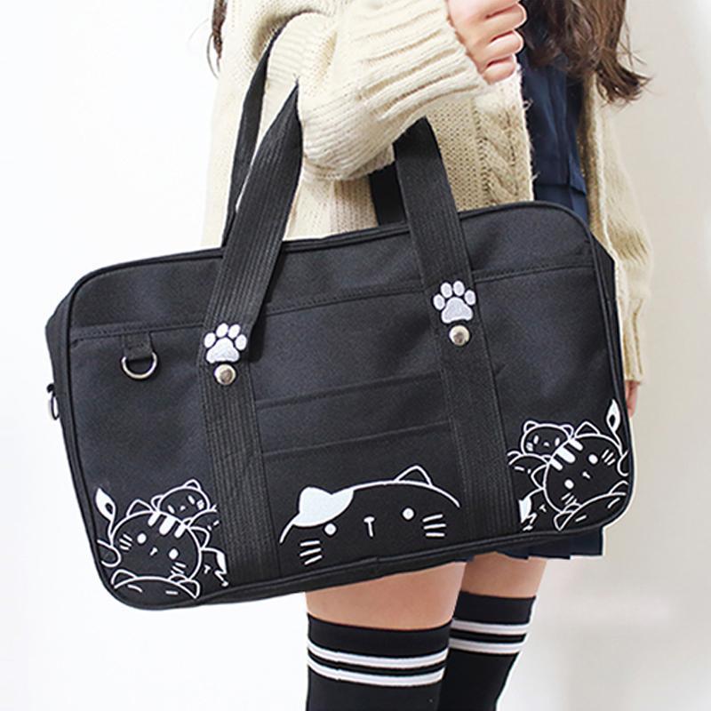 Sac à bandoulière pour uniforme de dessin animé Kawaii JK Cat