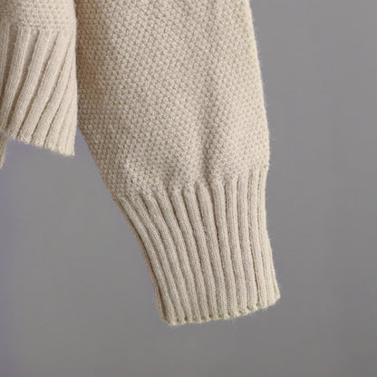 Wide Sweater Set Knit Leg Pants Pure Color