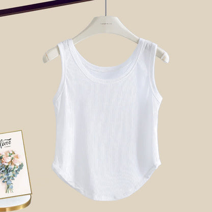 Knit Sweater Sailor Collar Denim Top Split Skirt Cami