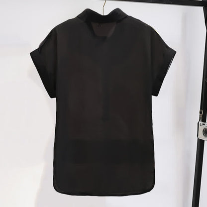 Chiffon Casual T-Shirt Face Print Girl Shorts