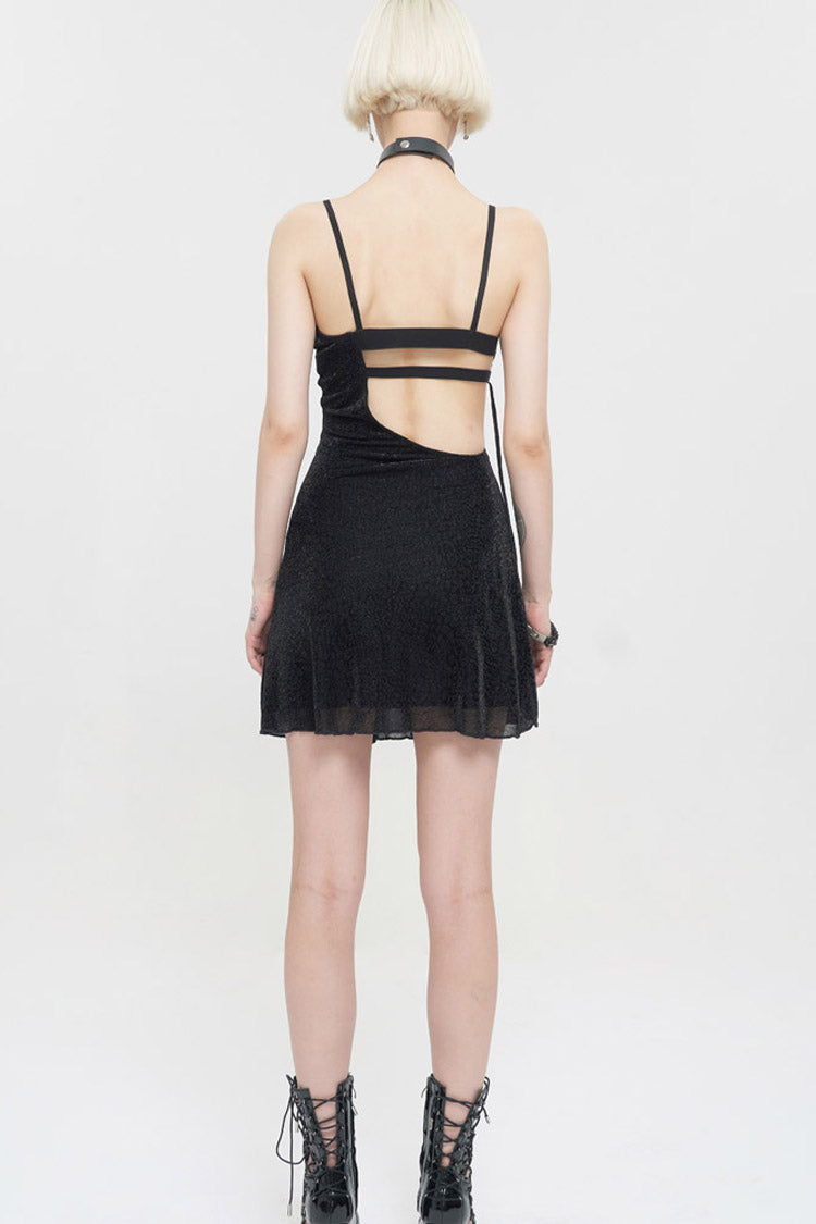 Womens Backless Dress with Chest Straps