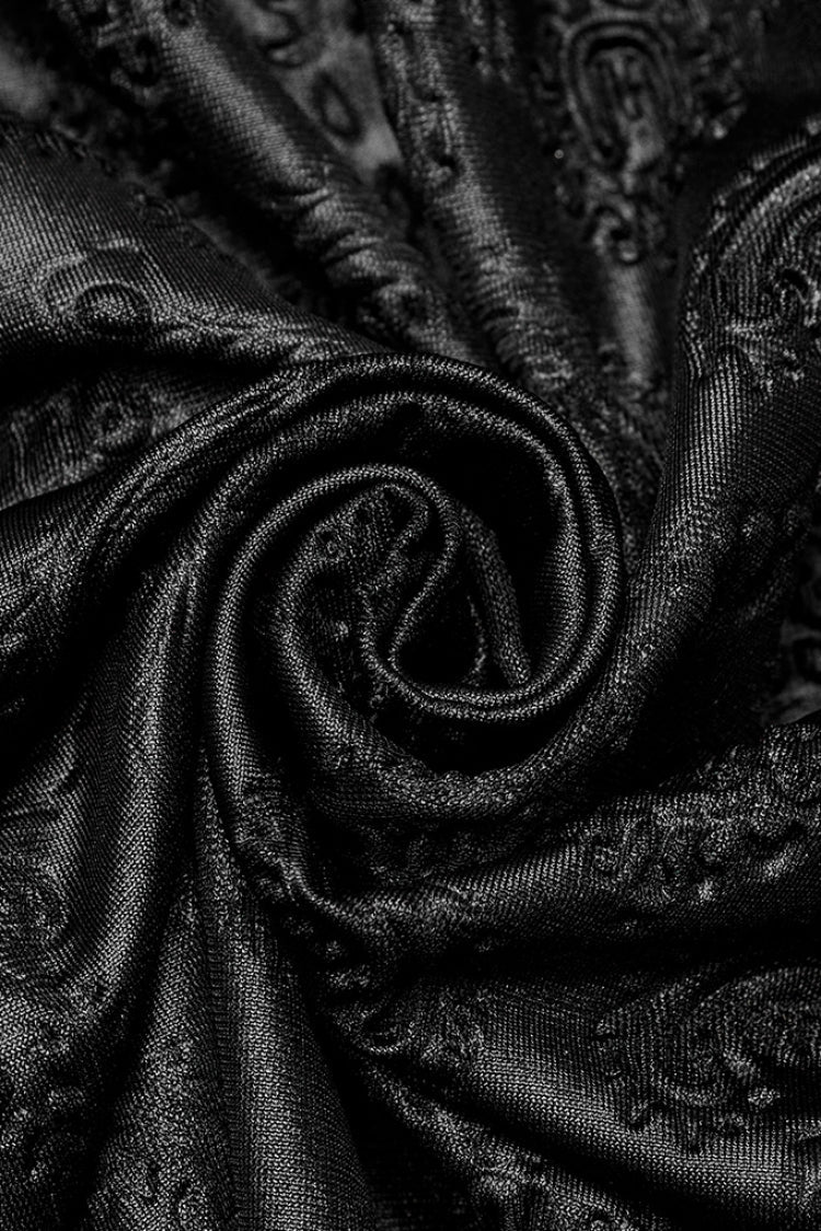 Long Sleeve Hollow Embroidery Women's Gothic Dress