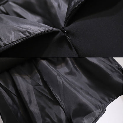 High Front Skirt T-Shirt Button Waist Chiffon