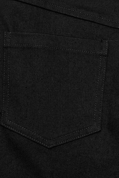 Sleek Mesh Stitched Steampunk Trousers with Metal Grommets