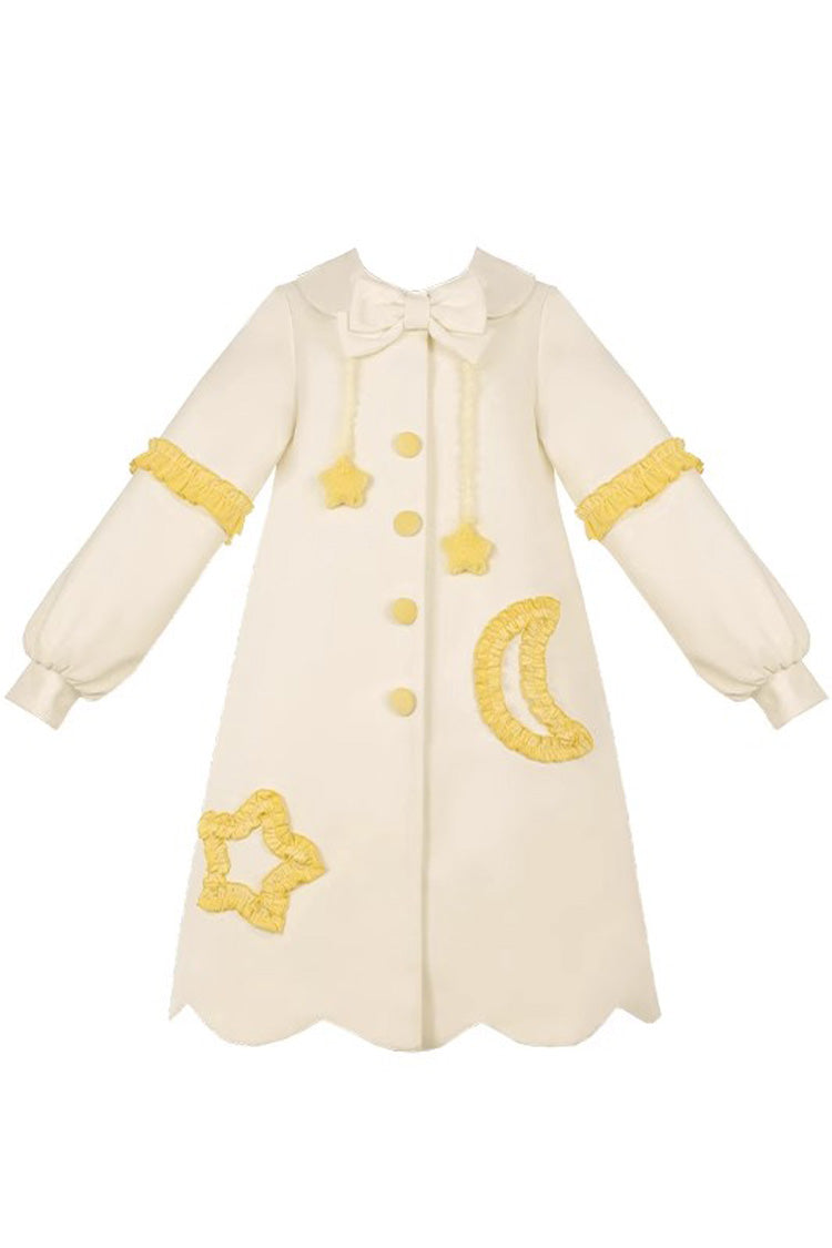 Doll Collar Starry Moon Print Ribbon Lolita Jacket