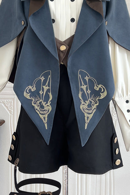 Printed Ouji Prince Handsome Lolita Cloak