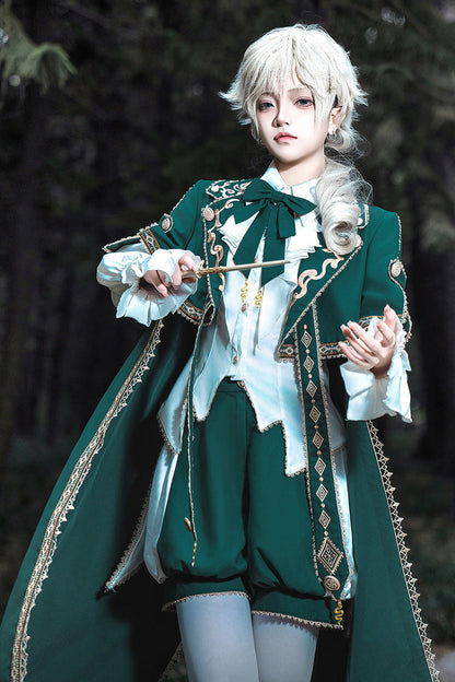 Emerald Military Ouji Coat & Shorts Set - Theocratic Messenger