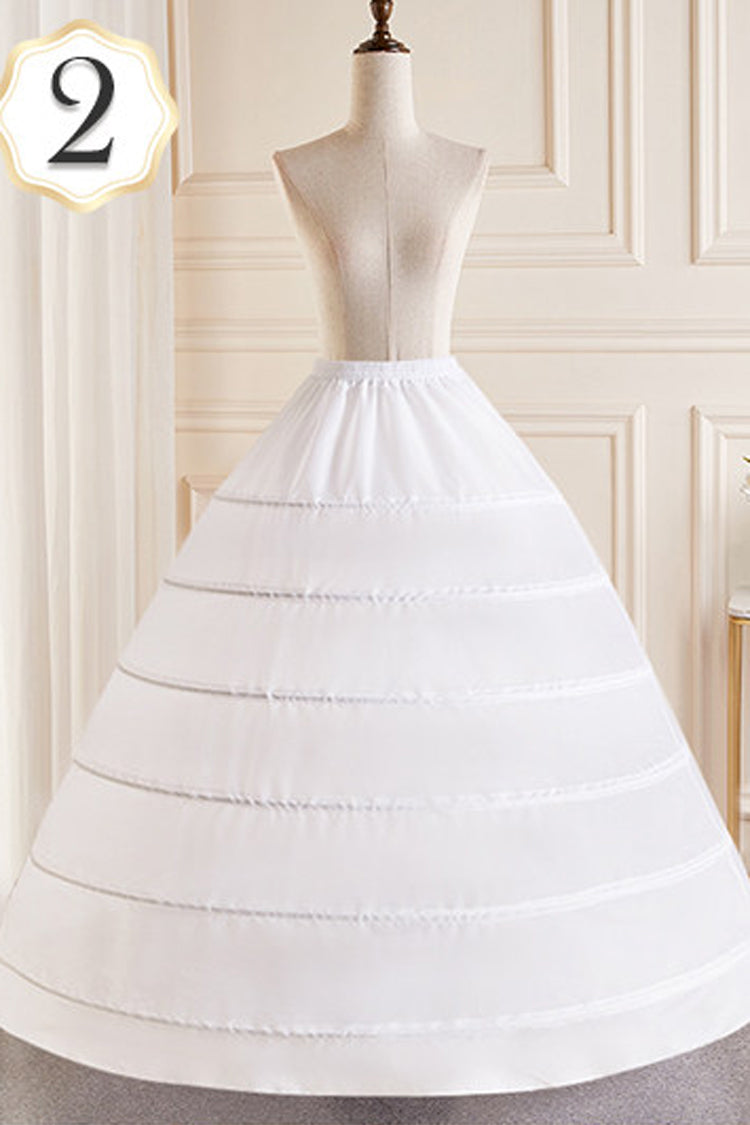 Ivory Multi-Tiered Fishbone Sweet Lolita Petticoat