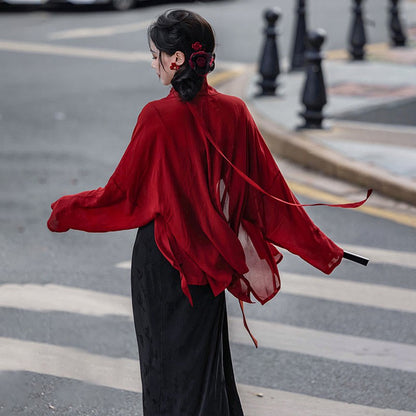 Three Flower Vintage Top Skirt Print Cami Cardigan Pieces