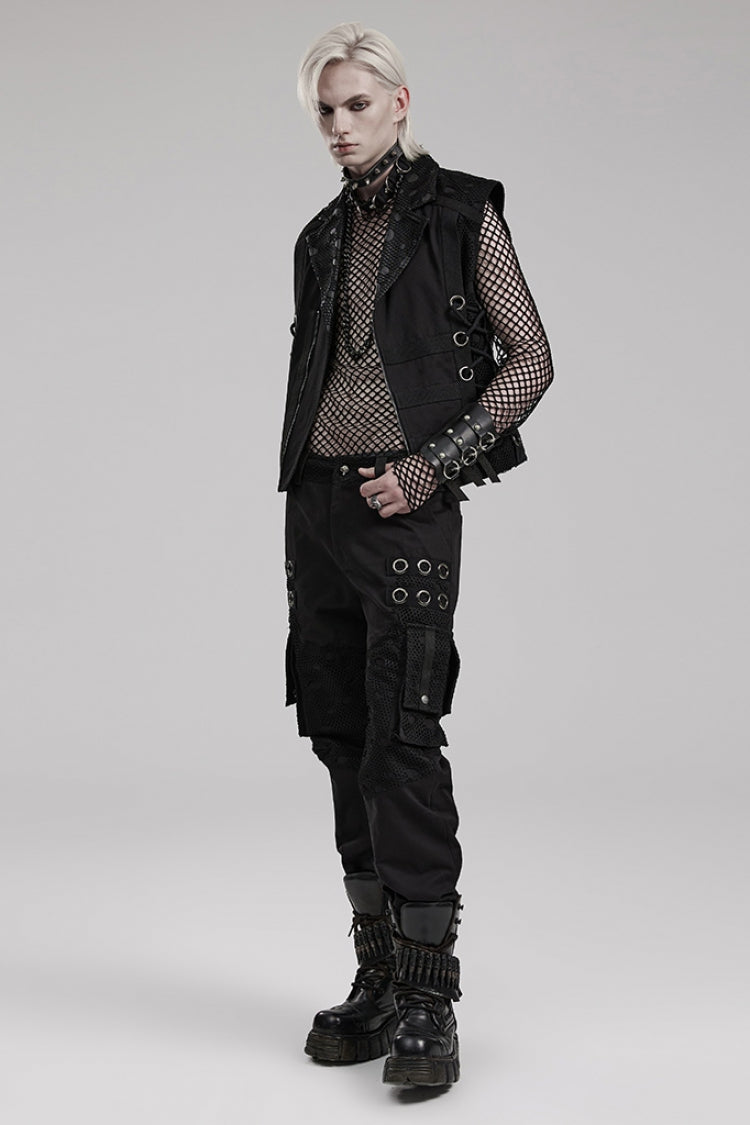 Steampunk Trousers with Metal Ring Embellishments