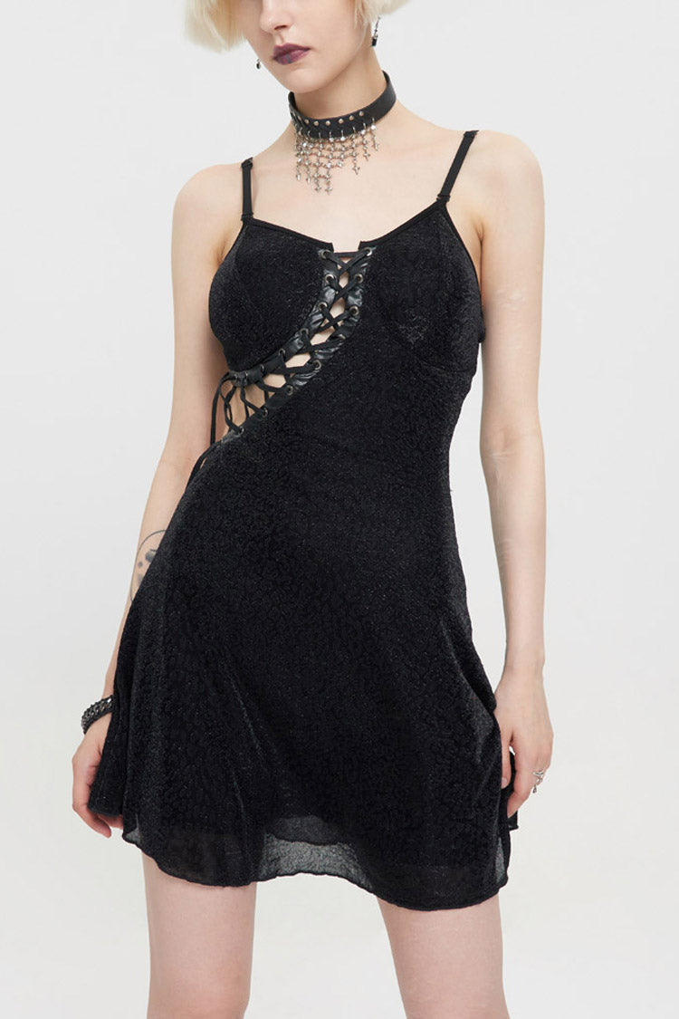 Womens Backless Dress with Chest Straps