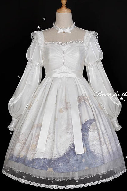Lantern Sleeve Ruffle Sweet Lolita JSK Gown