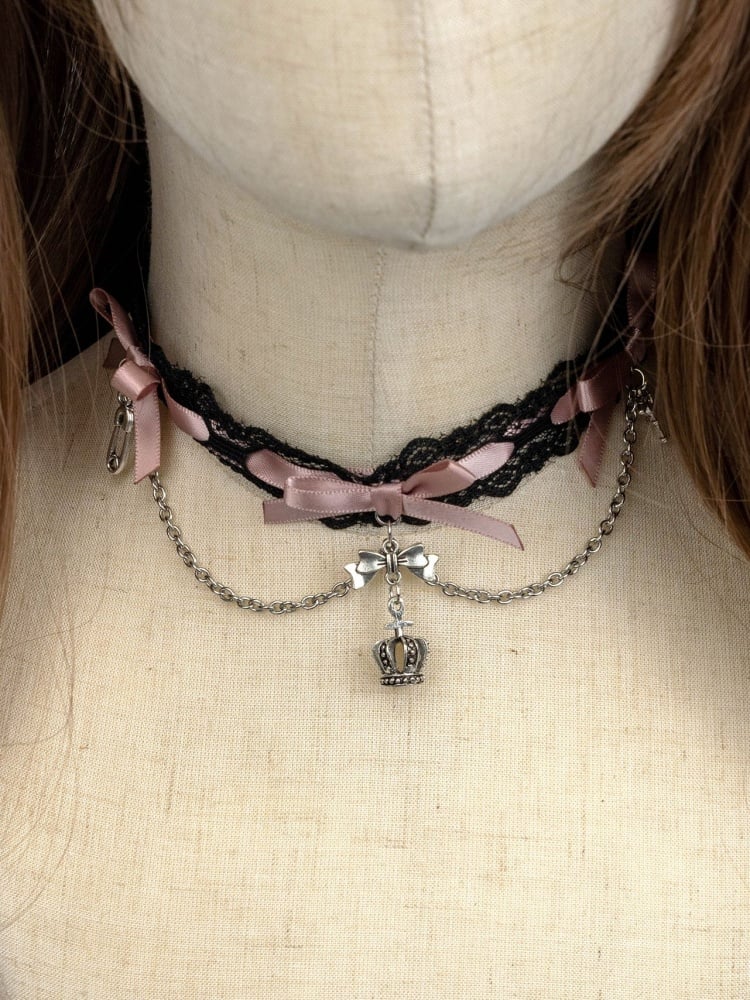 Lolita Bowknots Gothic Choker