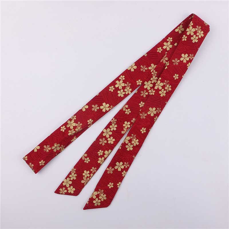 Vintage Red Lace Up Hanfu Hairband