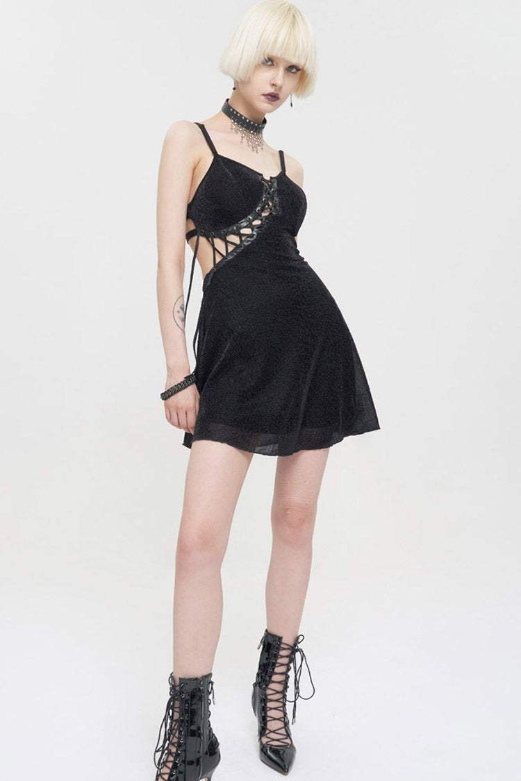 Womens Backless Dress with Chest Straps