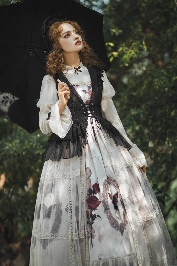 Gothic French Princess Ruffle Lolita Set with Long Sleeves