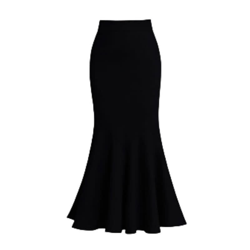 Flouncing Sweater Skirt Fishtail Cardigan Knit