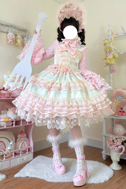 Emerald Hanayome Lace Bow Lolita JSK - Star Love Song