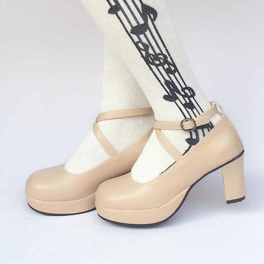 High Custom SP168137 Made Heels Beige Shoes Elegant