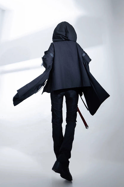 Stand Collar Long-Sleeve Gothic Prince Ouji Pants Set