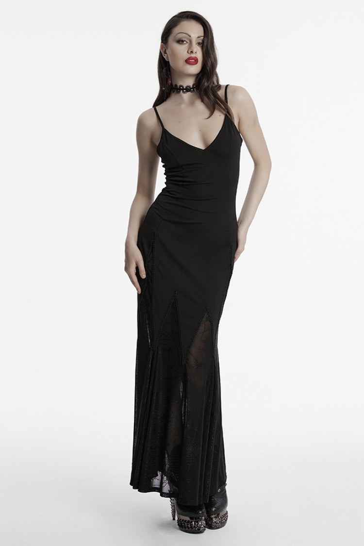 Spider Web Mesh Gothic Party Dress