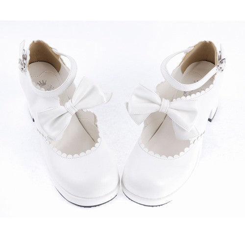 Bow Platform Sweet Lolita Ankle Shoes