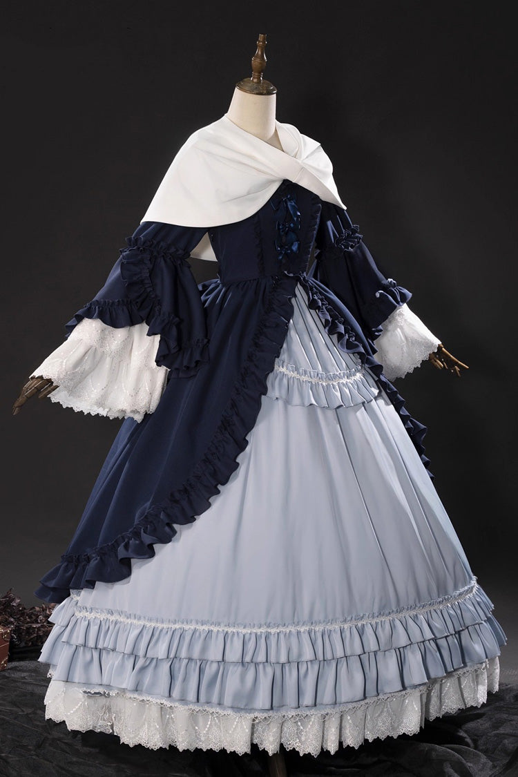 Triple Ruffled Cardigan Bow Gothic Victorian Lolita Set