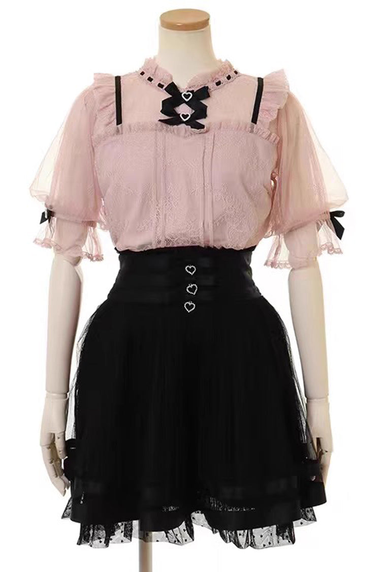 Multi-Layer Ruffle Lace Sweet Skirt Three Colors