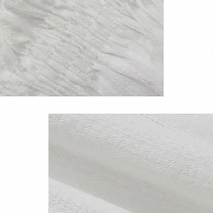 Dress Up Lace Irregular Set Slip Puff Sleeve Shirt Skirt