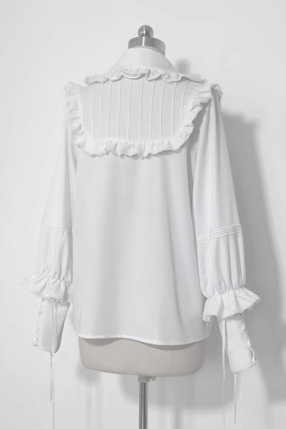 Pure White Rabbit Theater Blouse