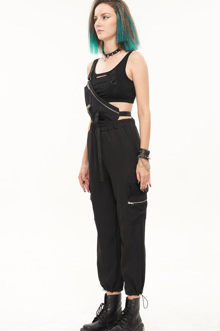 Womens Pants with Skull Strap and Pockets