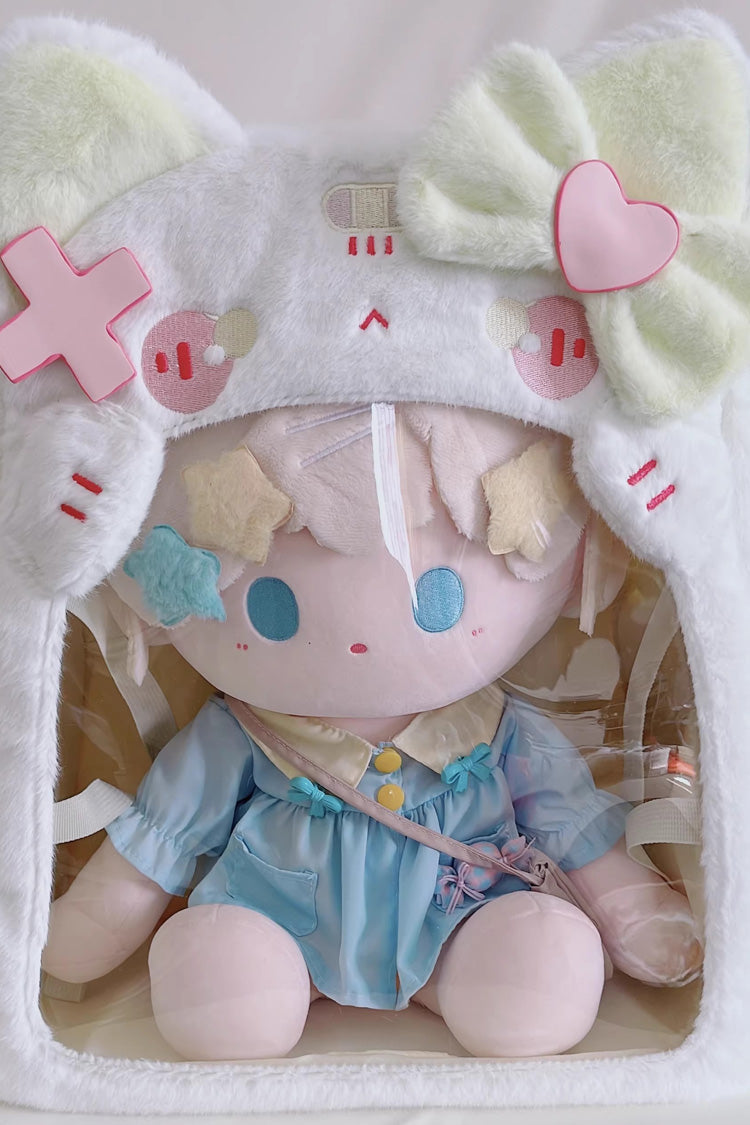 Plush Cat-Ear Bow Decor Sweet Lolita Bag in Five Shades