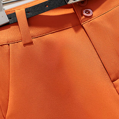 Chiffon Casual T-Shirt Face Print Girl Shorts