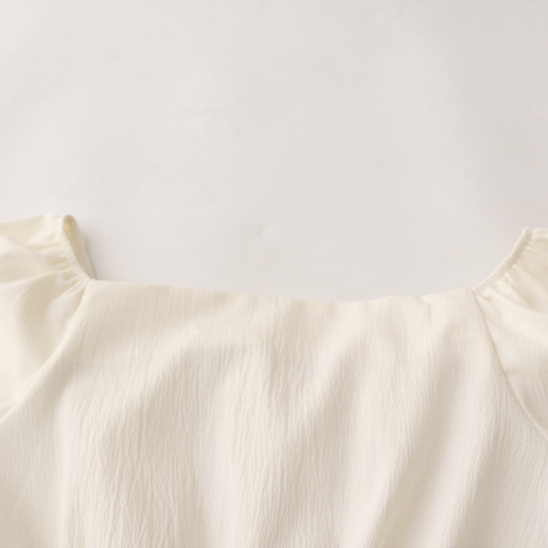 Collar Fishtail Sweet Lace Denim Set Square Skirt Shirt Up