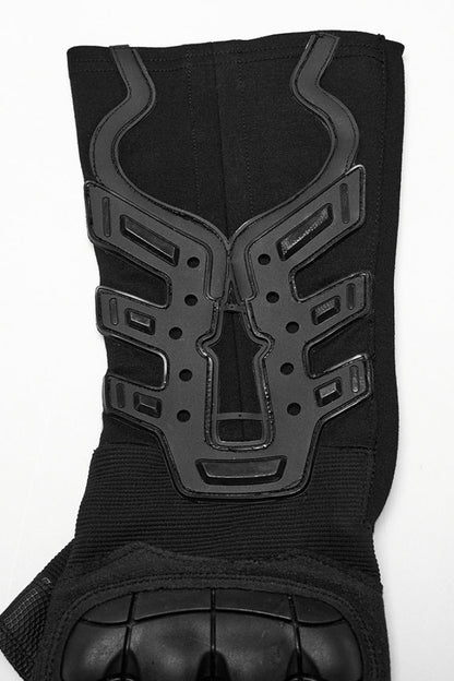 Punk Half-Finger Gloves with Rubber Patches