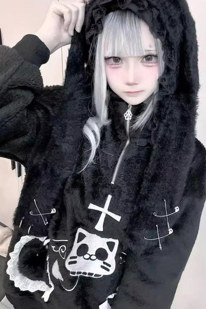 Long Rabbit Ears Jirai Kei Lolita Knitted Beanie