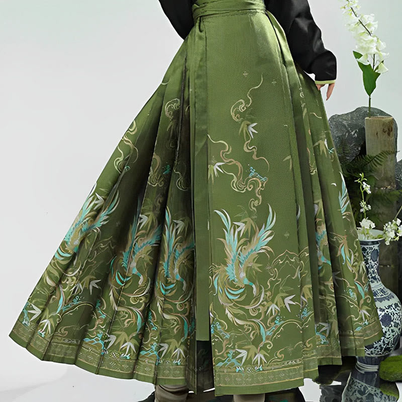 Elegantes Hemd mit hoher Taille und Print