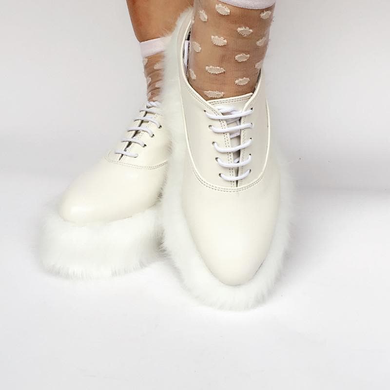 Made Custom Fur Elegant Shoes Fluffy SP167987