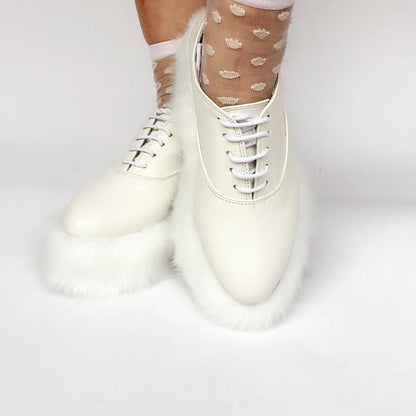 Made Custom Fur Elegant Shoes Fluffy SP167987