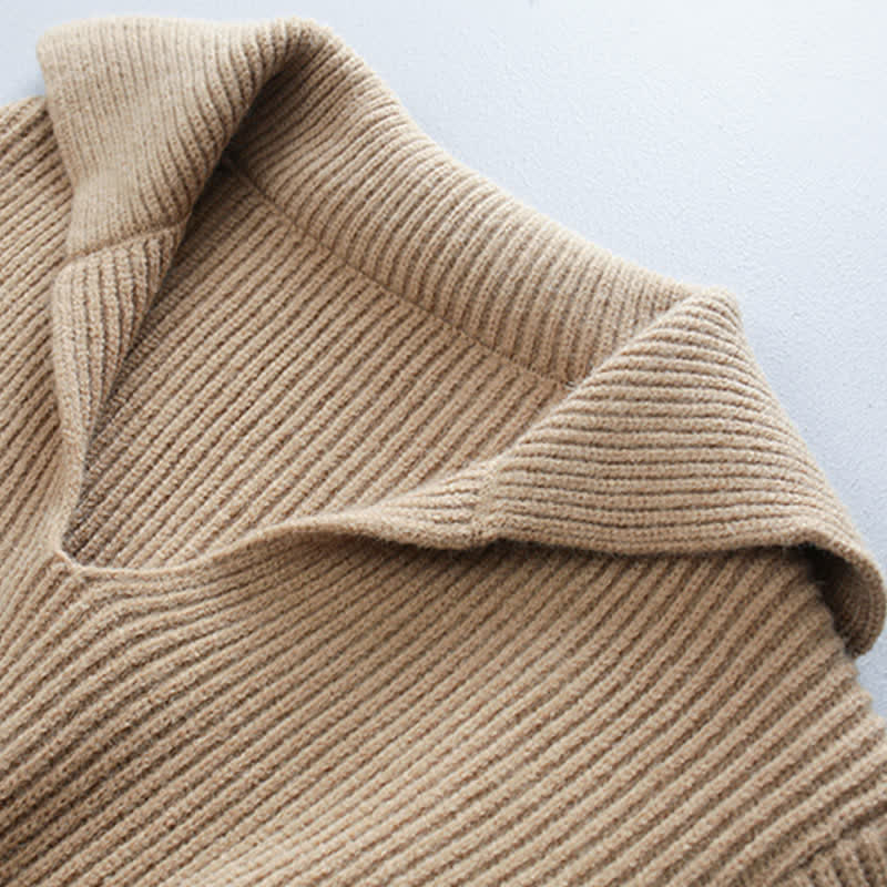 Knit Sweater Sailor Collar Denim Top Split Skirt Cami