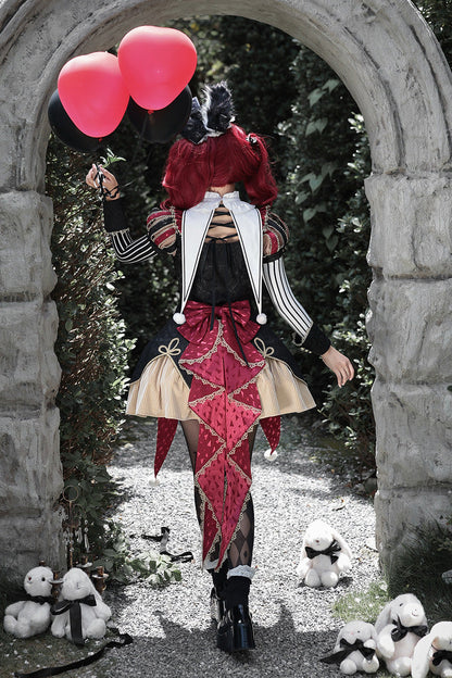 Circus Fantasy Night Jacquard Lolita Dress Set - Noir