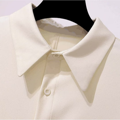 Lapel Pleated Sweet Dress Bear Sweater Pullover