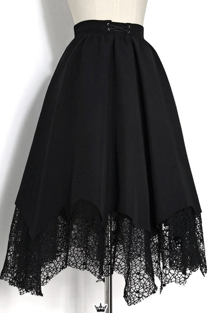 Ouji Lolita Wool-Blend Coat with Asymmetric Hem Icebreaker Motif