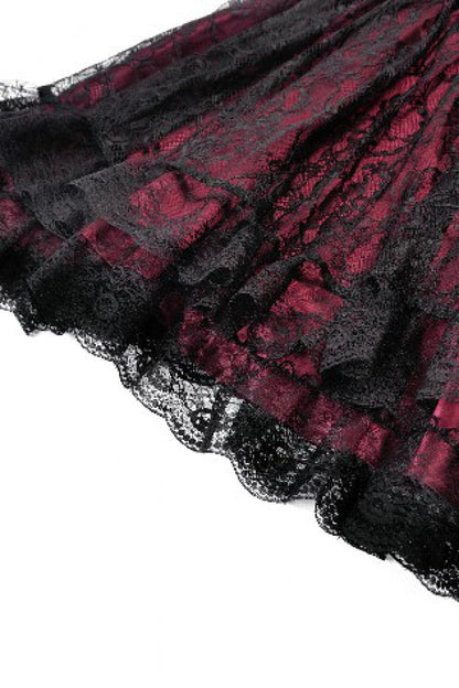 Star Square-Cut Lace Princess Graduation Dress