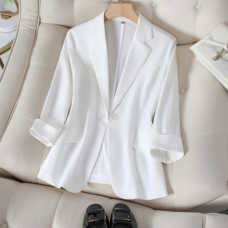 Classic Three-quarter Sleeve Blazer