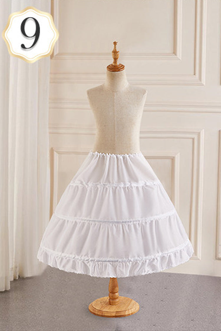 Ivory Multi-Tiered Fishbone Sweet Lolita Petticoat