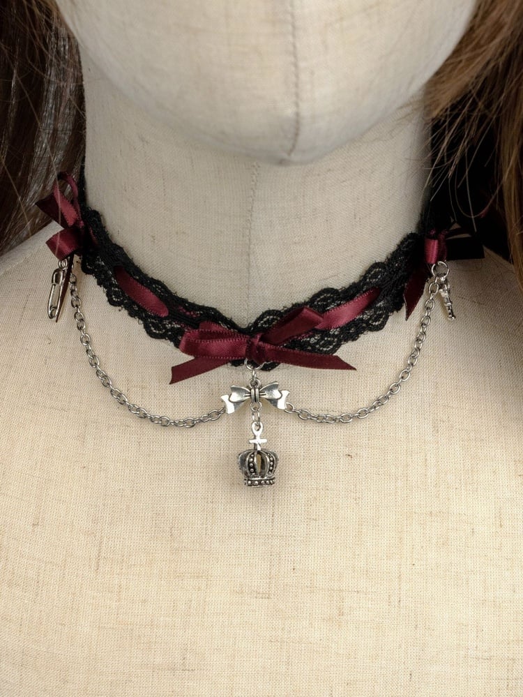 Lolita Bowknots Gothic Choker