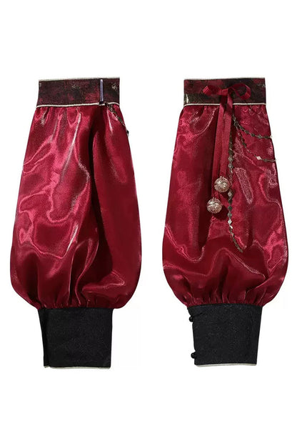Demon Hunter Chinese Ouji Hanfu Set with Stand Collar - Noir